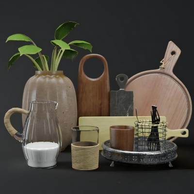 现代餐具摆件组合 餐厅摆件